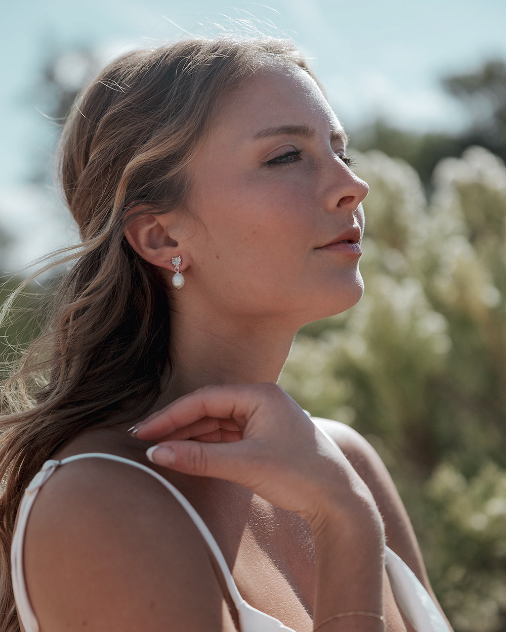 Elegant Isabella Pearl Earrings for Women - 18K Gold Plated Freshwater Pearls - Perfect for Weddings, Parties & Gifts