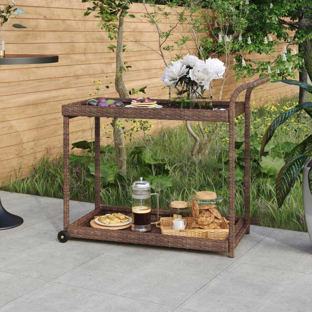 FAMIROSA Bar Cart with Wheels - 39.4