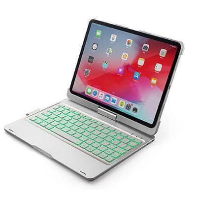 iPad Pro 11 (2018 Model A1980) 360° Rotating Bluetooth Wireless Backlit Keyboard Case - Perfect for Work, Study & Travel