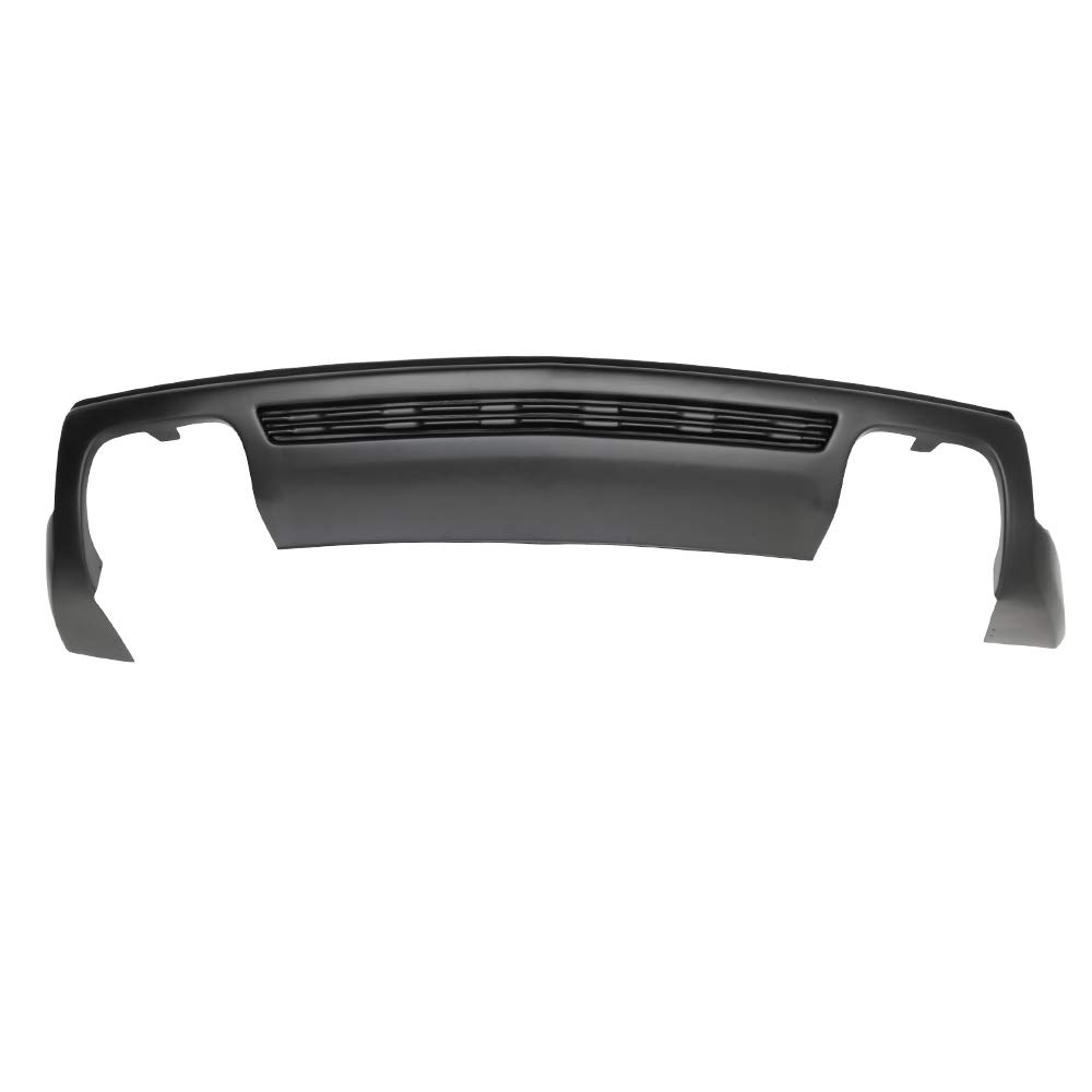 FREEMOTOR802 Rear Bumper Diffuser for 2010-2013 Chevrolet Camaro ZL1 | ZL1 Style Unpainted Black PP Spoiler | Perfect for Car Upgrades & Street Racing