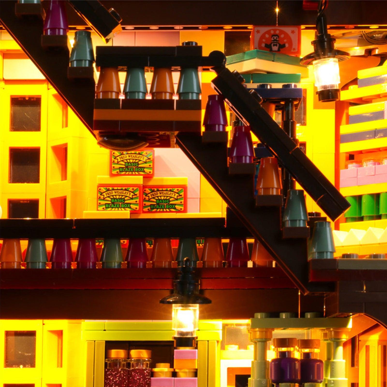 LEGO Harry Potter Diagon Alley 75978 Light Kit - LED Lighting Set for LEGO Building Blocks - Perfect for Home Display & Harry Potter Themed Room Decor