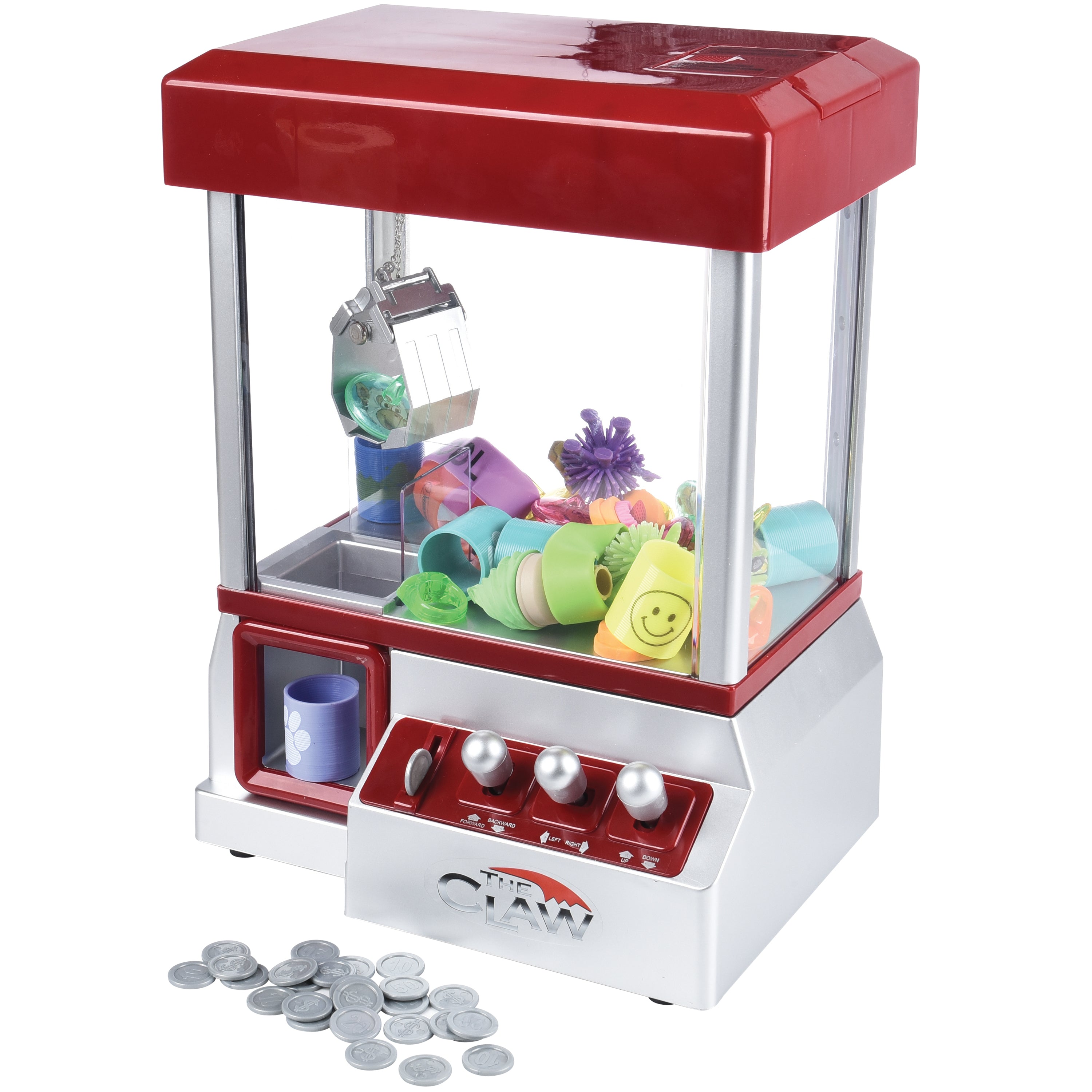 Classic Carnival Claw Machine with Music & Tokens - Fun Prize Drop Arcade Game for Kids & Family Game Night | Perfect for Birthday Parties, Carnivals & Arcade Entertainment