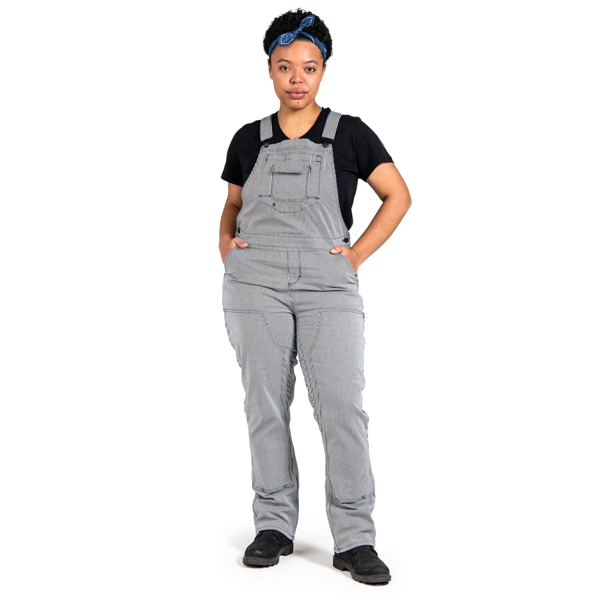 Dovetail Workwear Freshley Women's Overalls - 13 Pockets Durable Work Pants for Construction, Farming & Outdoor Activities