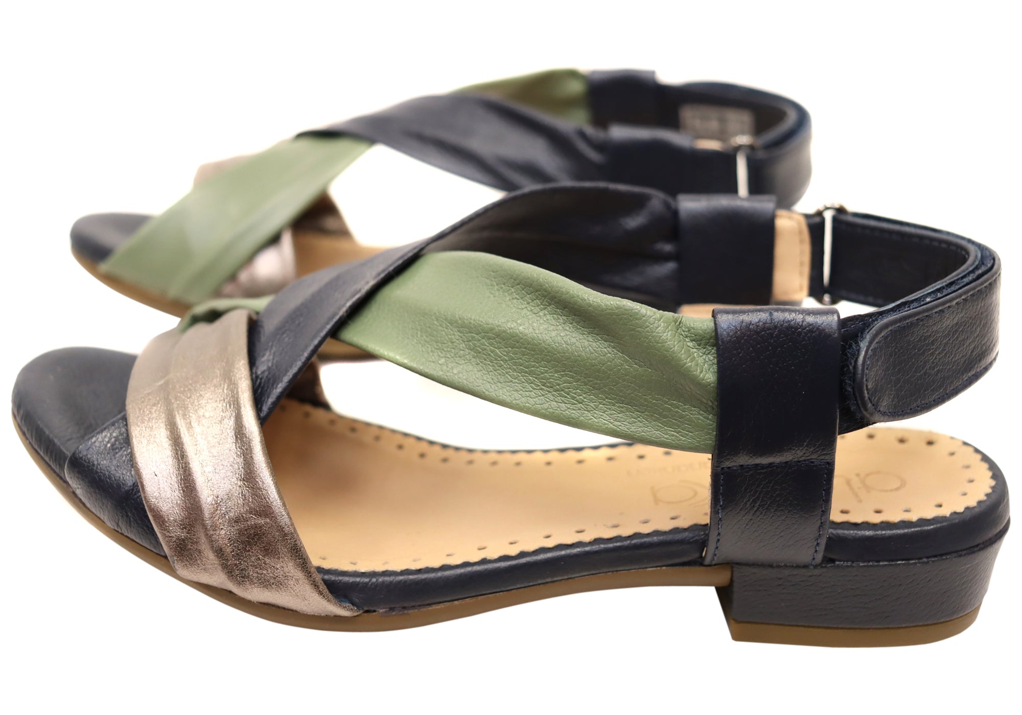 Opananken Janice Women's Comfortable Brazilian Leather Sandals - Breathable Summer Slides for Beach, Pool & Casual Outings