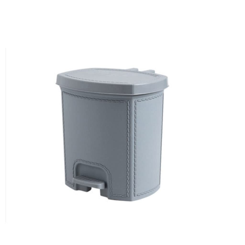 WRLRUILIAN Large Rectangular Trash Can with Lid - Dog-Proof Wastebasket, Kitchen Compost Bin & Recycling Garbage Storage - Ideal for Bathroom, Office & Pet-Friendly Homes (Color: A)
