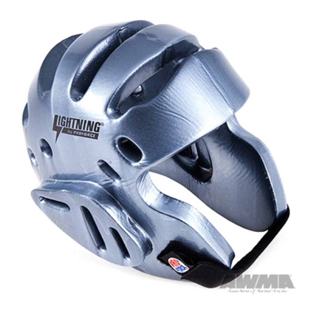 ProForce Lightning Sparring Headgear - Silver - Medium | Boxing & MMA Training Gear for Adults | Perfect for Sparring, Kickboxing & Martial Arts Practice