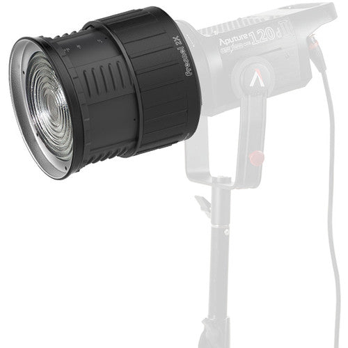 Aputure Fresnel 2X Light Modifier Attachment - Professional Photography & Video Lighting Accessory for Studio, Portrait, and Film Production