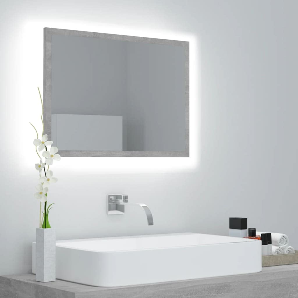 LED Bathroom Mirror with Vanity Lights - 23.6