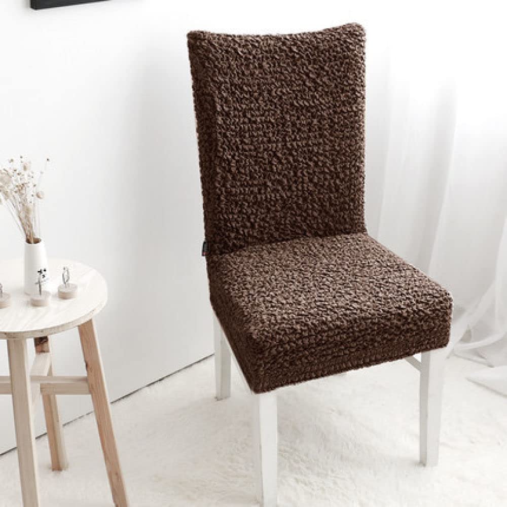 Elastic Thickened Dining Chair Covers - Modern Cotton Stool Slipcovers for Home & Cafe (58x65cm) - Perfect for Dining Room, Kitchen, Coffee Shop & Office Decor