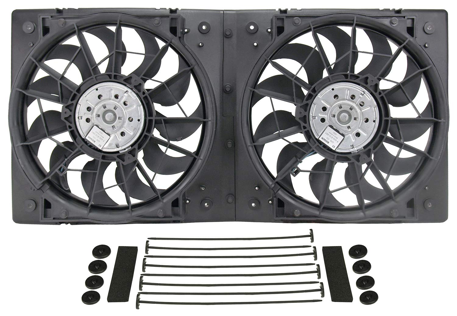 Derale 16928 High Performance Dual Radiator Cooling Fan - Black | Heavy-Duty Aluminum Radiator Fan for Trucks, SUVs & Performance Cars | Perfect for Off-Roading, Towing & High-Temperature Conditions