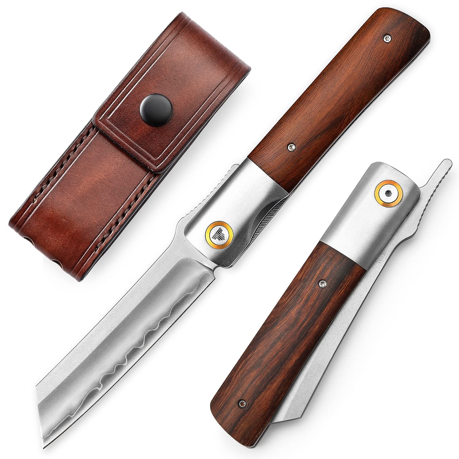 TRIVISA Japanese Folding Pocket Knife - 3.66