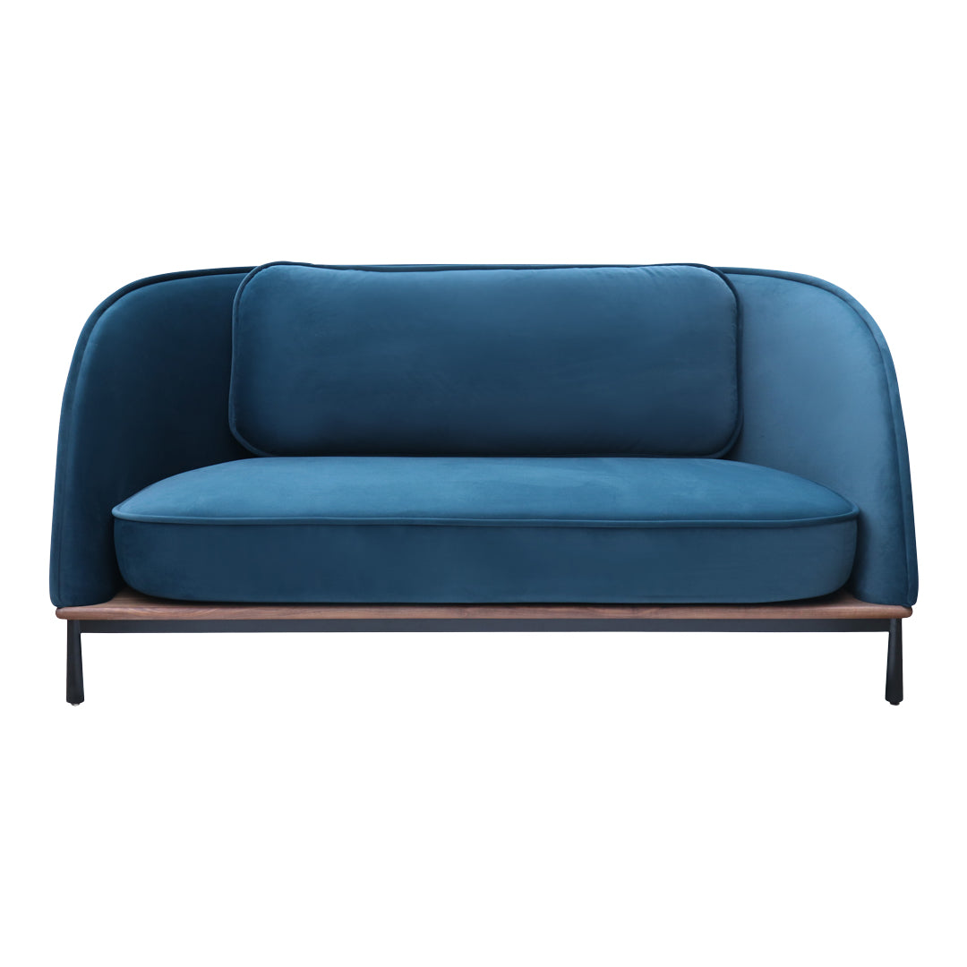Modern Arc Sofa Loveseat - Contemporary 2-Seater Couch with Sturdy Metal Frame for Living Room, Lounge & Small Spaces - Perfect for Apartments, Dorms & Cozy Home Decor