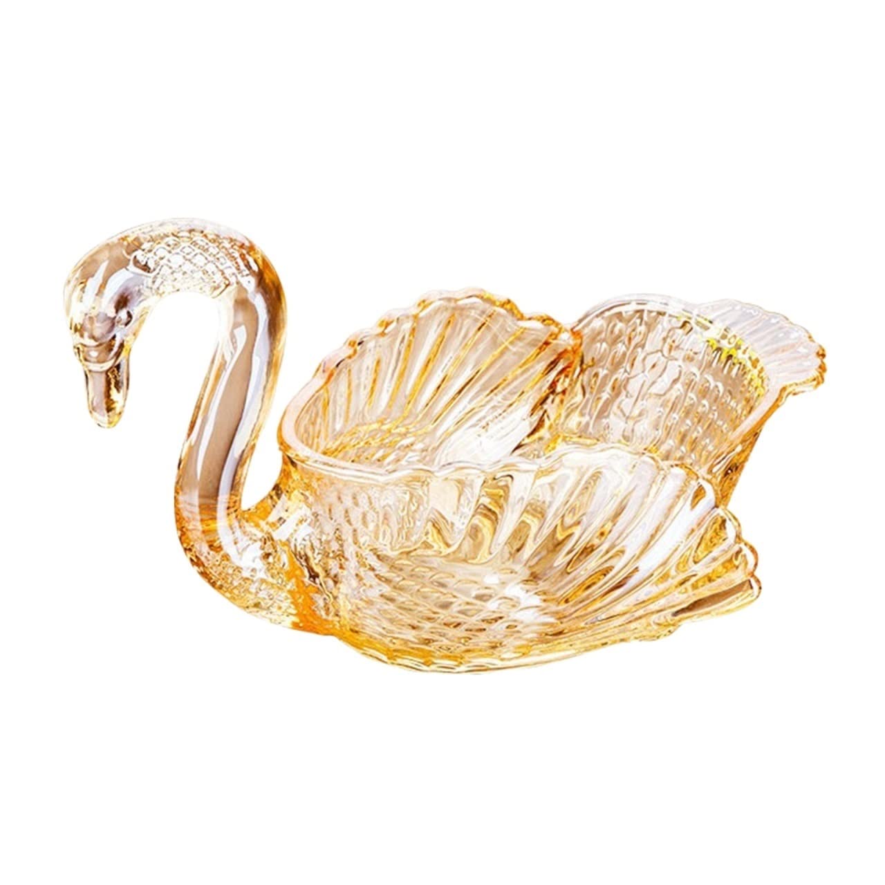 Elegant Swan-Shaped Fruit Bowl - Large Capacity Decorative Serving Plate for Fruits, Snacks, Candy & Desserts | Perfect for Parties, Weddings, and Home Decor
