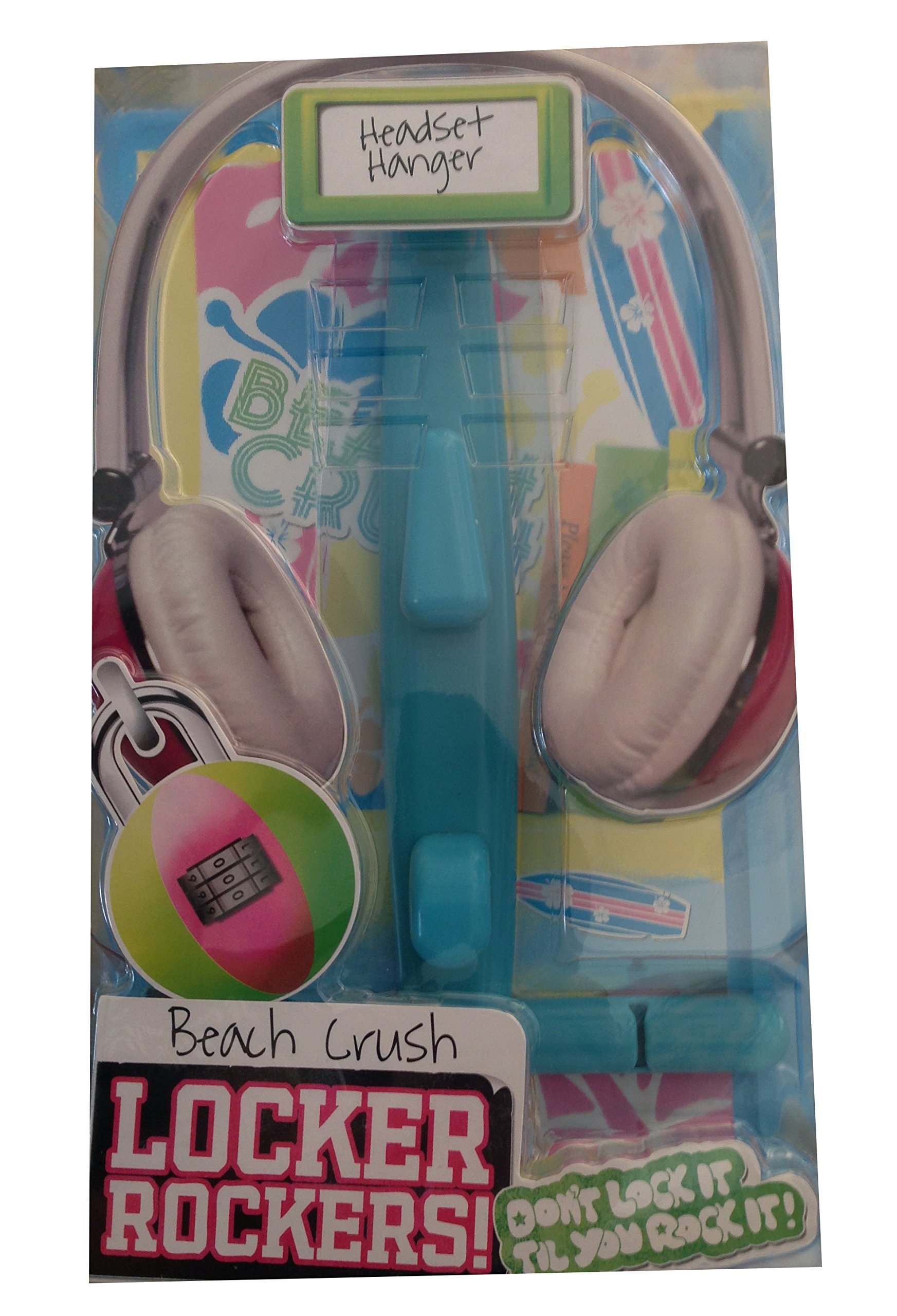 Locker Rockers Beach Crush Headset Hanger - Fun Locker Accessory for School & Gym - Perfect for Hanging Headphones, Backpacks & More
