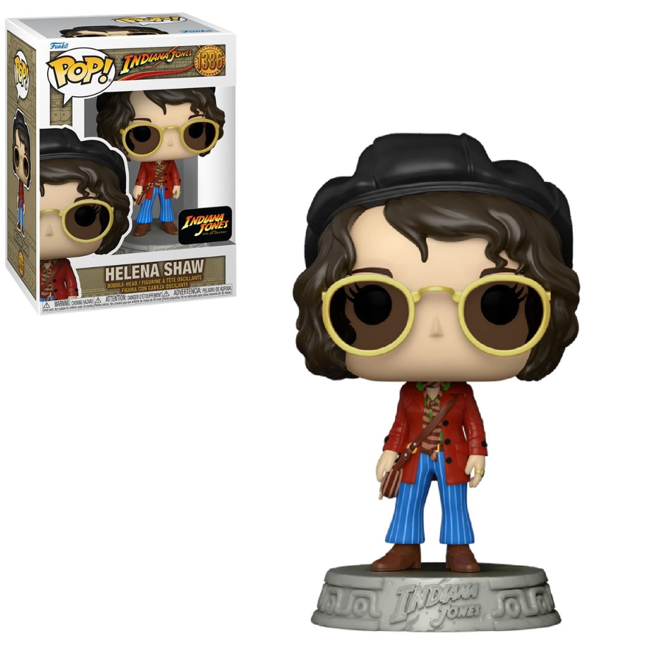 Funko Pop Movies Indiana Jones Action Figure Collectible - Indiana Jones Adventure Series for Fans & Collectors | Perfect for Display, Gifts, and Movie Memorabilia Collections