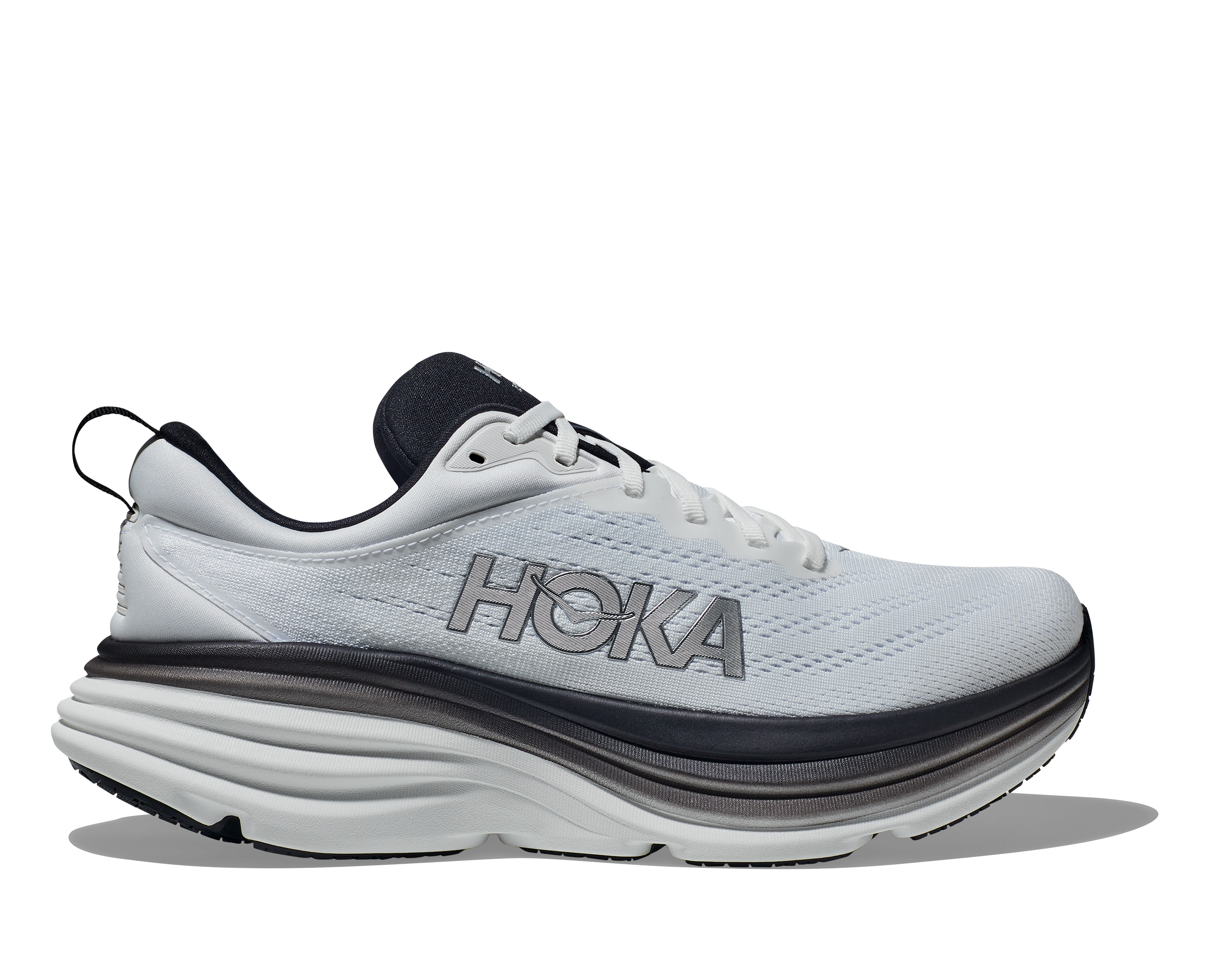 HOKA Bondi 8 Running Shoes for Men - Cushioned Road Running Sneakers with Maximum Comfort for Marathon, Jogging & Daily Wear