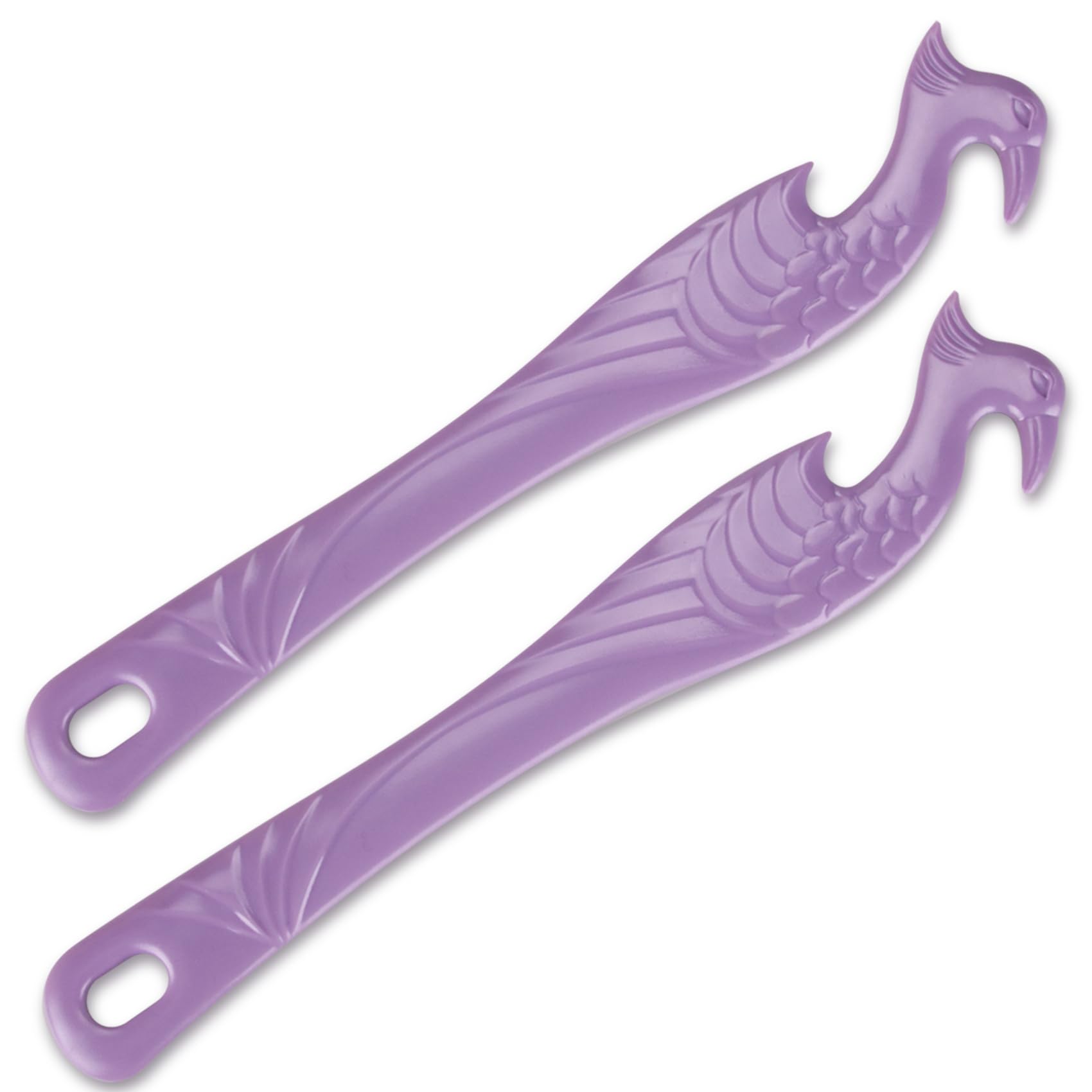 11-Inch Oven Rack Push Pull Tool 2-Pack - Long Handle Oven Rack Puller for Easy Removal - Compatible with Oven, Toaster Oven & Air Fryer - Safe & Convenient Kitchen Accessory (Violet, 2-Pack) - Perfect for Baking, Roasting & Cooking Tasks
