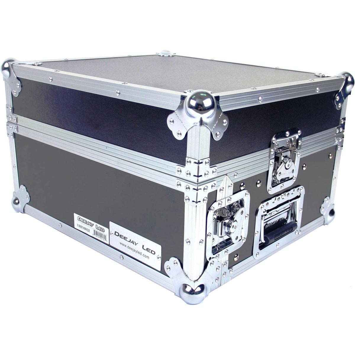 TBH Flight CASE 8U Slant Mixer 2U Vertical Rack System with Full AC Door - Professional Audio Rack for Studio & Live Sound Equipment (TBHM802E)