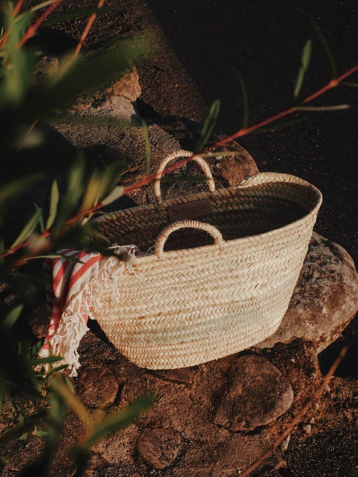 Premium Market Basket - Durable & Stylish Grocery Shopping Basket for Farmers Market, Picnics, and Home Storage | Eco-Friendly & Lightweight