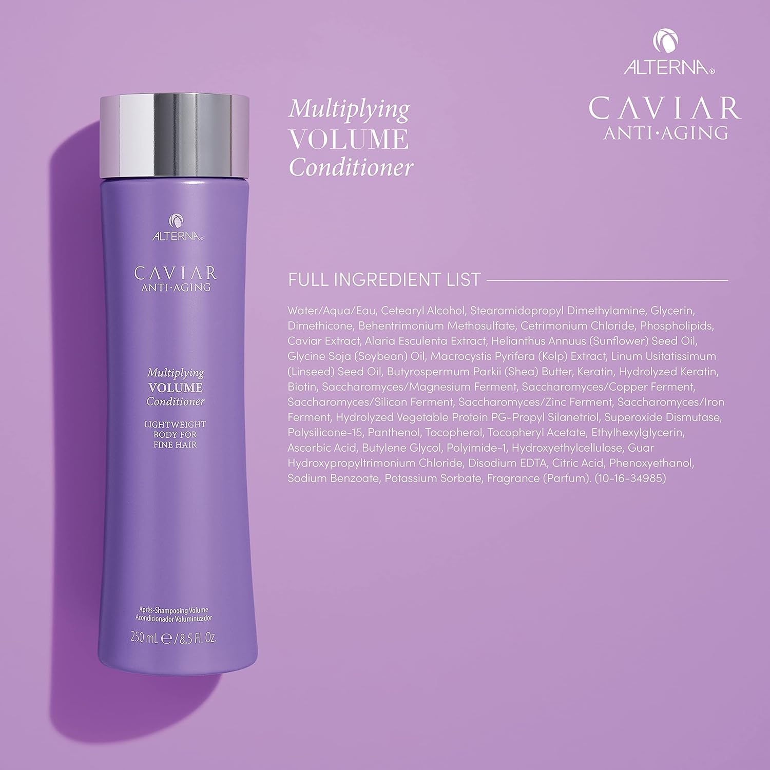 Alterna Caviar Anti-Aging Shampoo & Conditioner Set for Color-Treated Hair - Hydrating & Repairing Duo for Shiny, Healthy Hair at Home or Salon Use