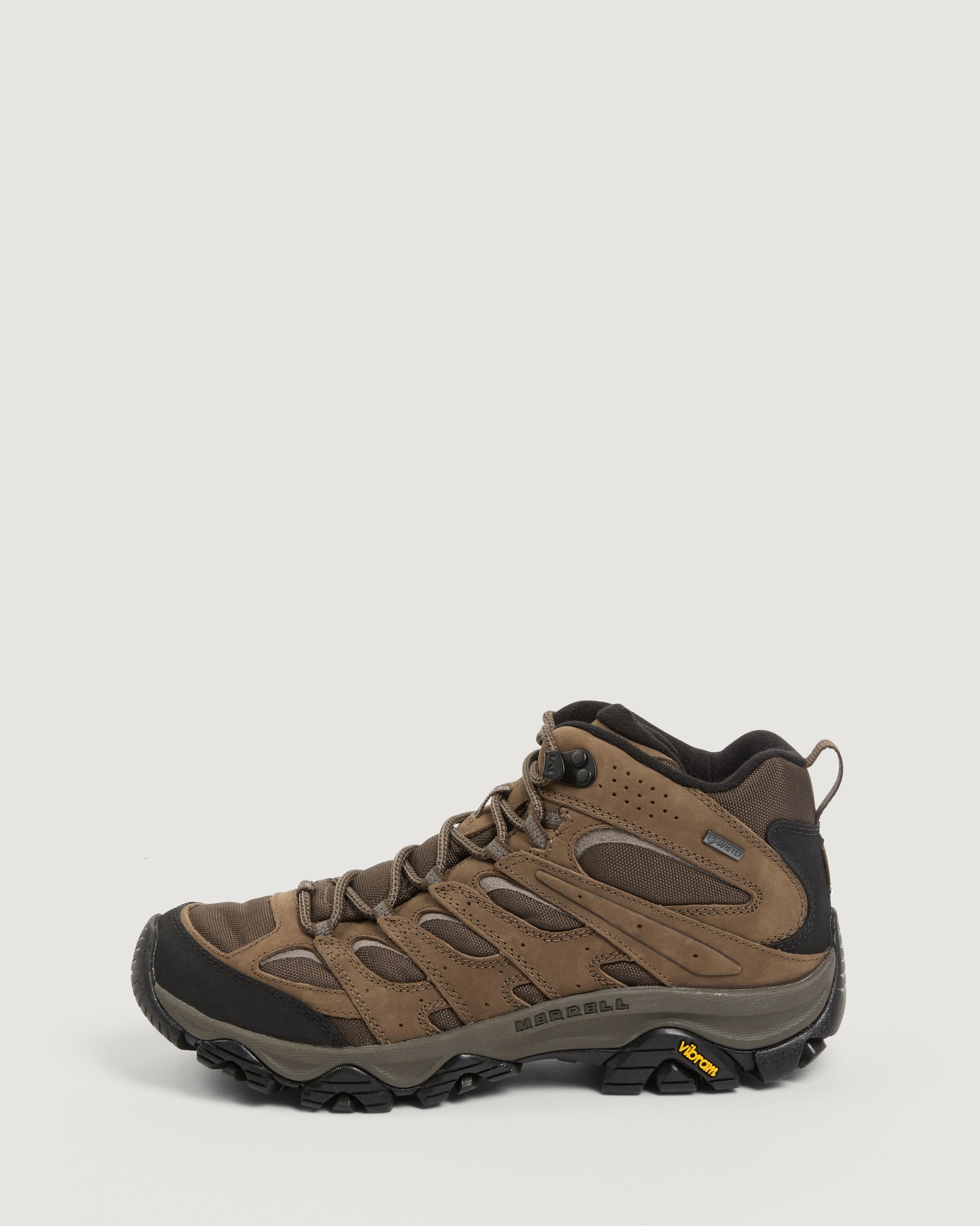 Merrell Moab 3 Smooth Mid GTX Hiking Boots for Men - Waterproof & Breathable Bracken Color - Perfect for Outdoor Adventures, Trail Hiking & Backpacking