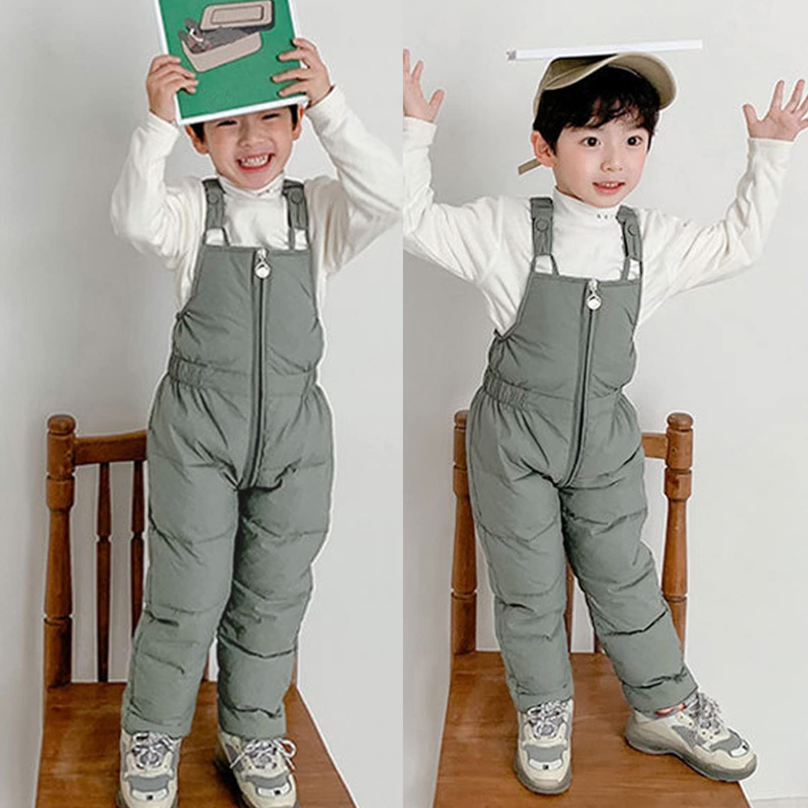Baby Snow Bib Overalls - Winter Warm Pants & Skiing Trousers for Toddlers | Insulated Waterproof Romper Jumpsuit for Boys & Girls | Perfect for Snow Play, Skiing & Cold Weather Outdoors