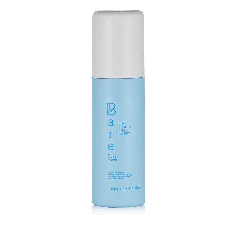Bare by Vogue Natural Face Tanning Mist - Light Shade | Sun-Kissed Glow for Face & Body | Perfect for Beach, Vacation & Everyday Radiance