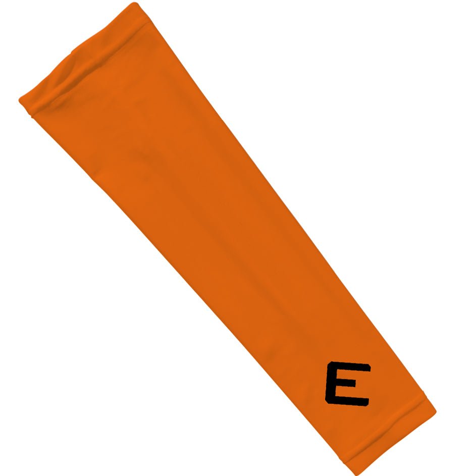 UV Protection Orange Arm Sleeves for Running, Cycling & Outdoor Sports - Breathable & Moisture-Wicking Sun Sleeve Guards for Men & Women - Perfect for Hiking, Golf & Driving