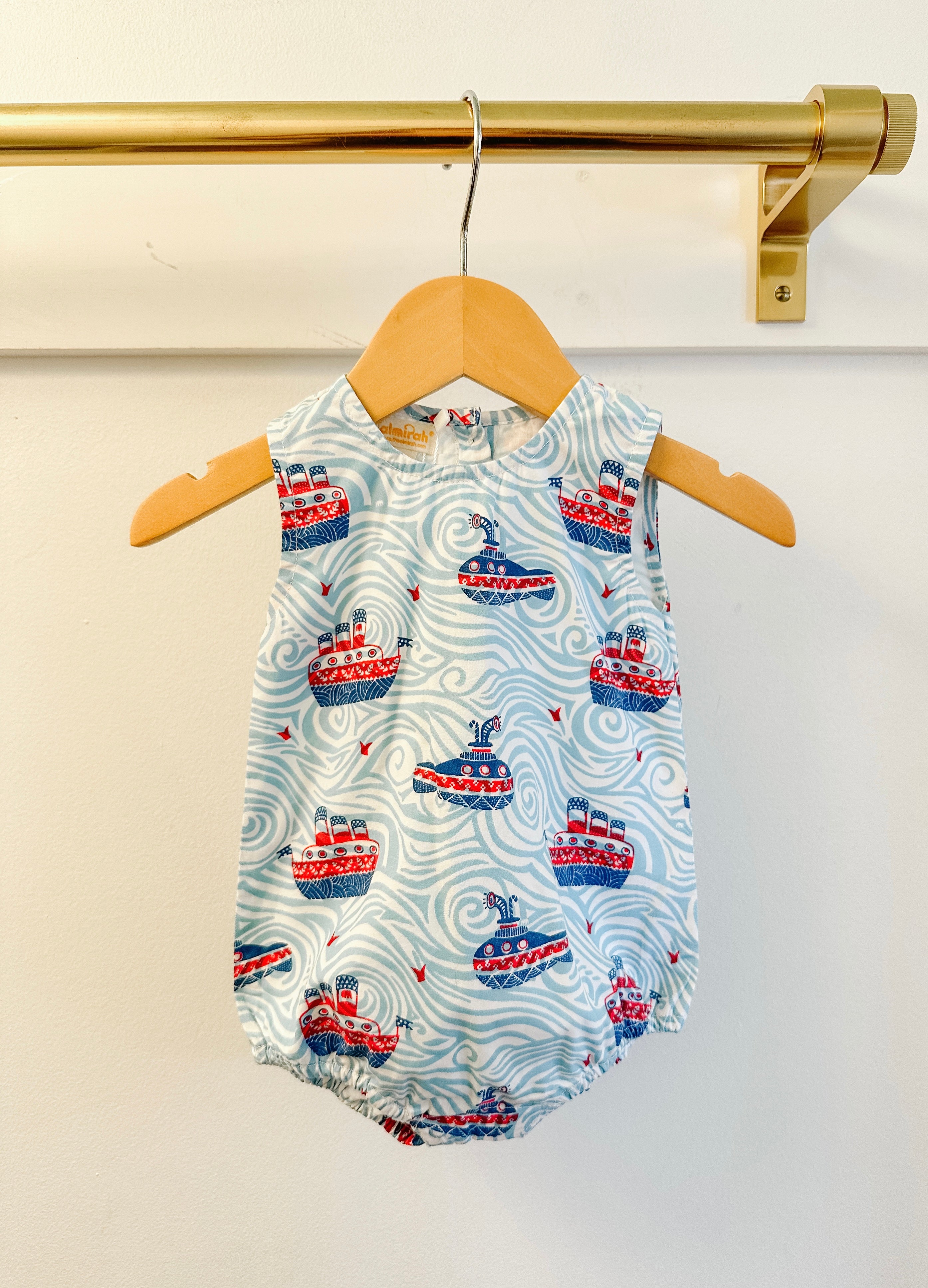 Almirah Ships Mason Romper - Stylish Baby Boys' Outfit for Casual Wear & Photo Shoots | Perfect for Playdates, Parties & Everyday Comfort
