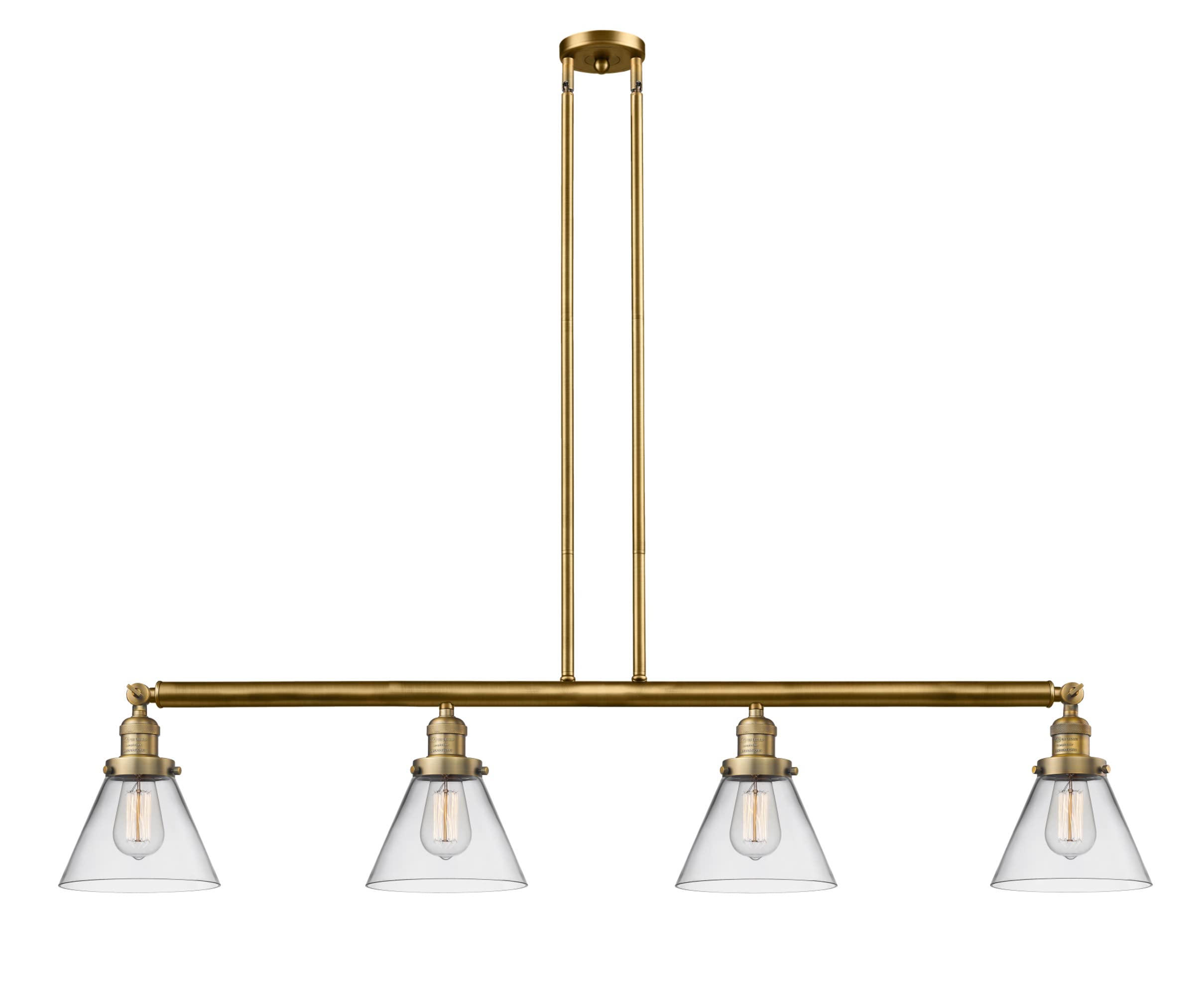 214-Piece G41 Large Cone 3-Light Island Pendant Light in Polished Chrome - Perfect for Kitchen Islands, Dining Rooms, and Modern Home Lighting