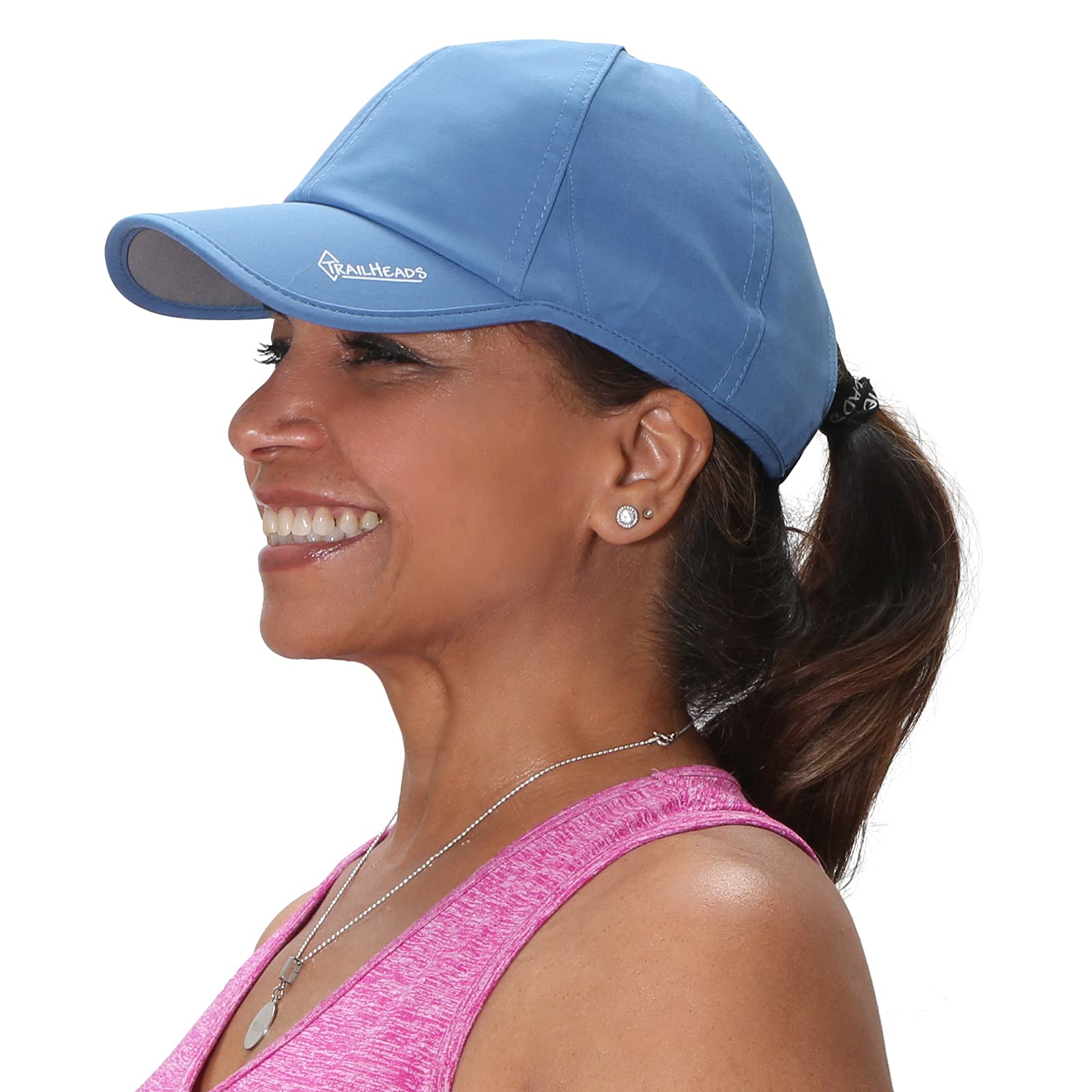 TrailHeads Women's Running Hat with UV Protection UPF 50+ | Lightweight Breathable Summer Outdoor Sports Hat for Jogging, Hiking & Beach Activities