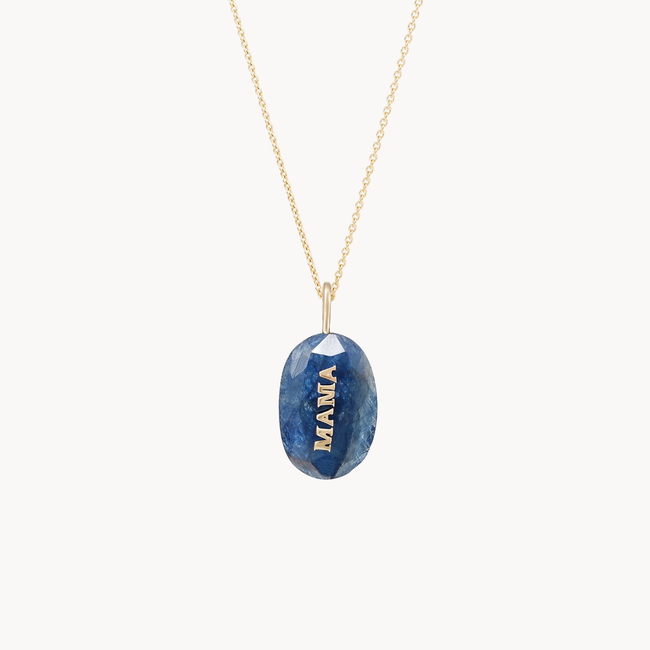 10K Yellow Gold Blue Sapphire and Diamond Bloom Necklace for Women - Elegant Jewelry Gift for Mother, Wife, or Girlfriend - Perfect for Weddings, Anniversaries, and Special Occasions