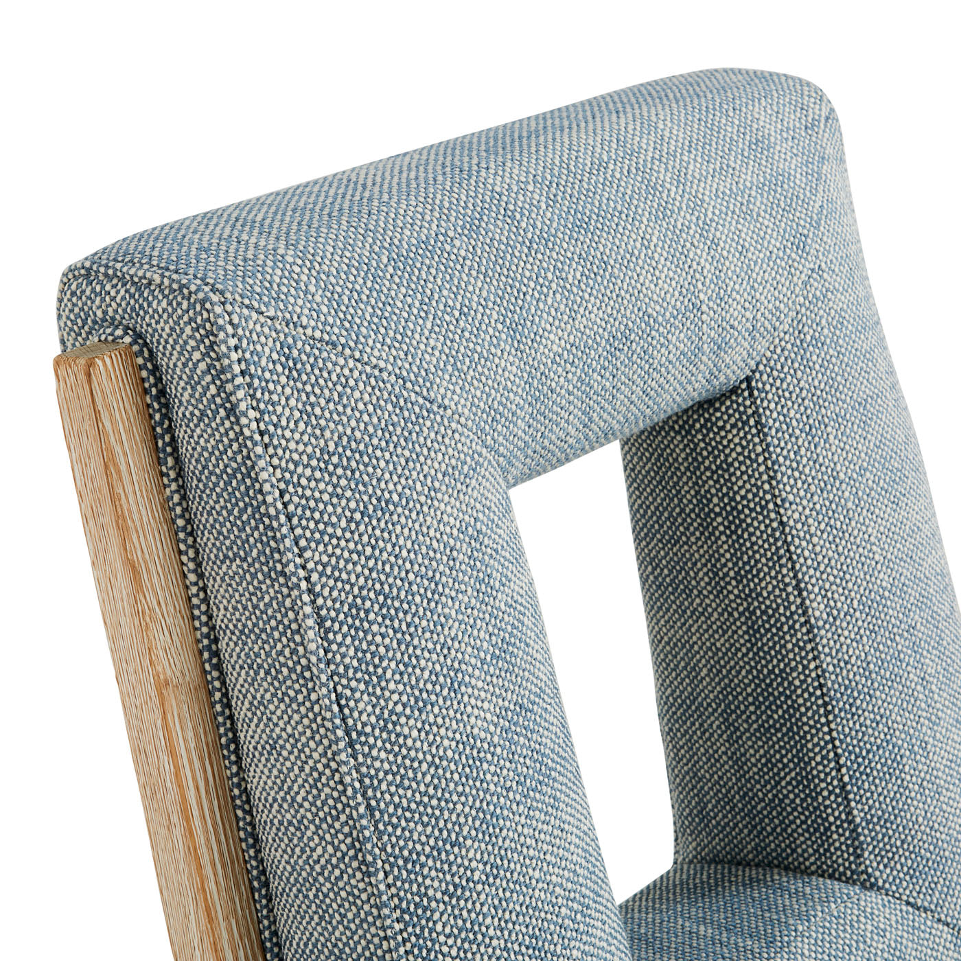 Cocteau Slipper Chair - Modern Accent Chair for Living Room, Bedroom & Office - Comfortable Upholstered Armless Lounge Chair for Small Spaces