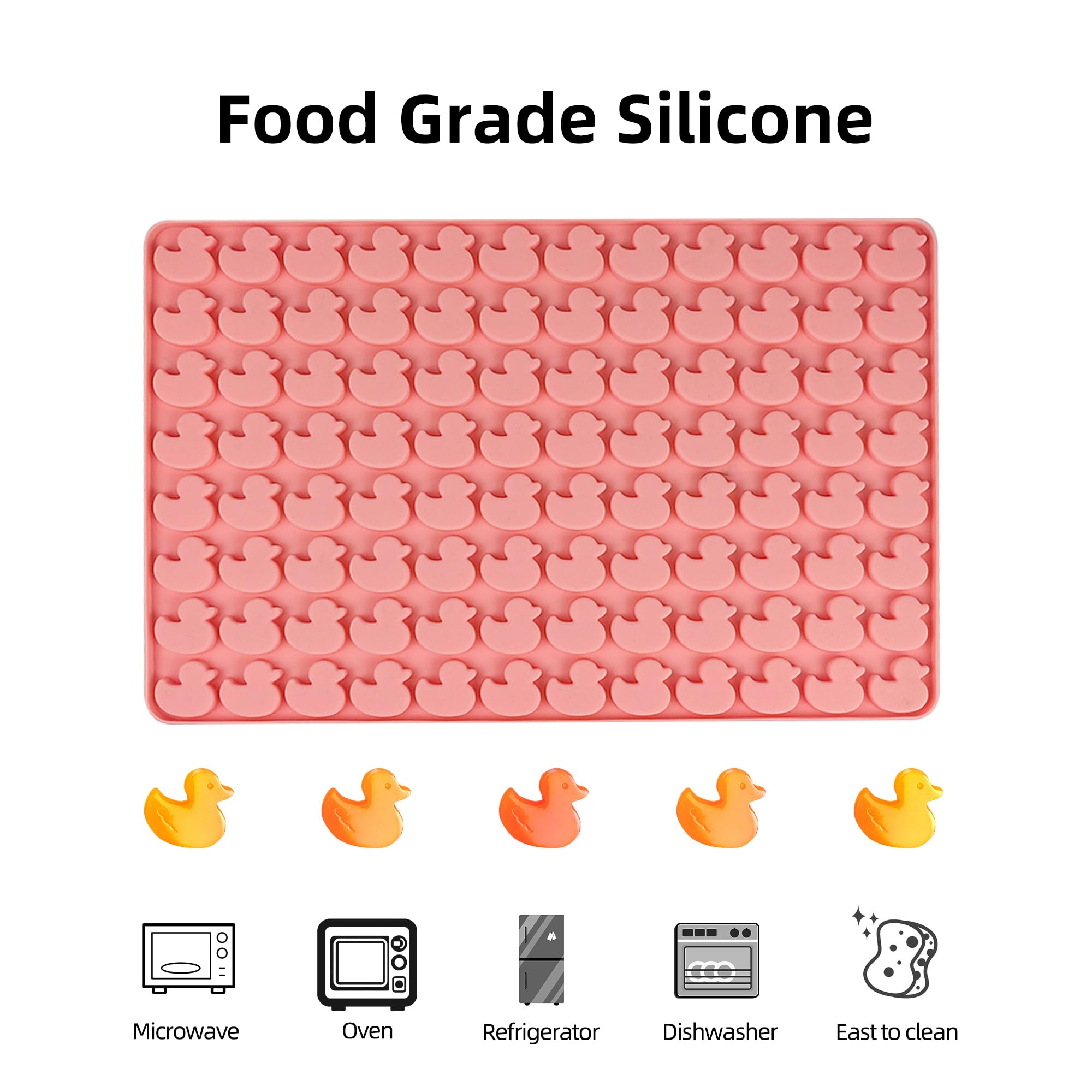 96-Cavity Mini Duck Silicone Molds for Baking Dog Treats, Biscuits, Cookies, Candy, Chocolate & Gummies | Perfect for Pet Snacks, Party Favors & DIY Desserts
