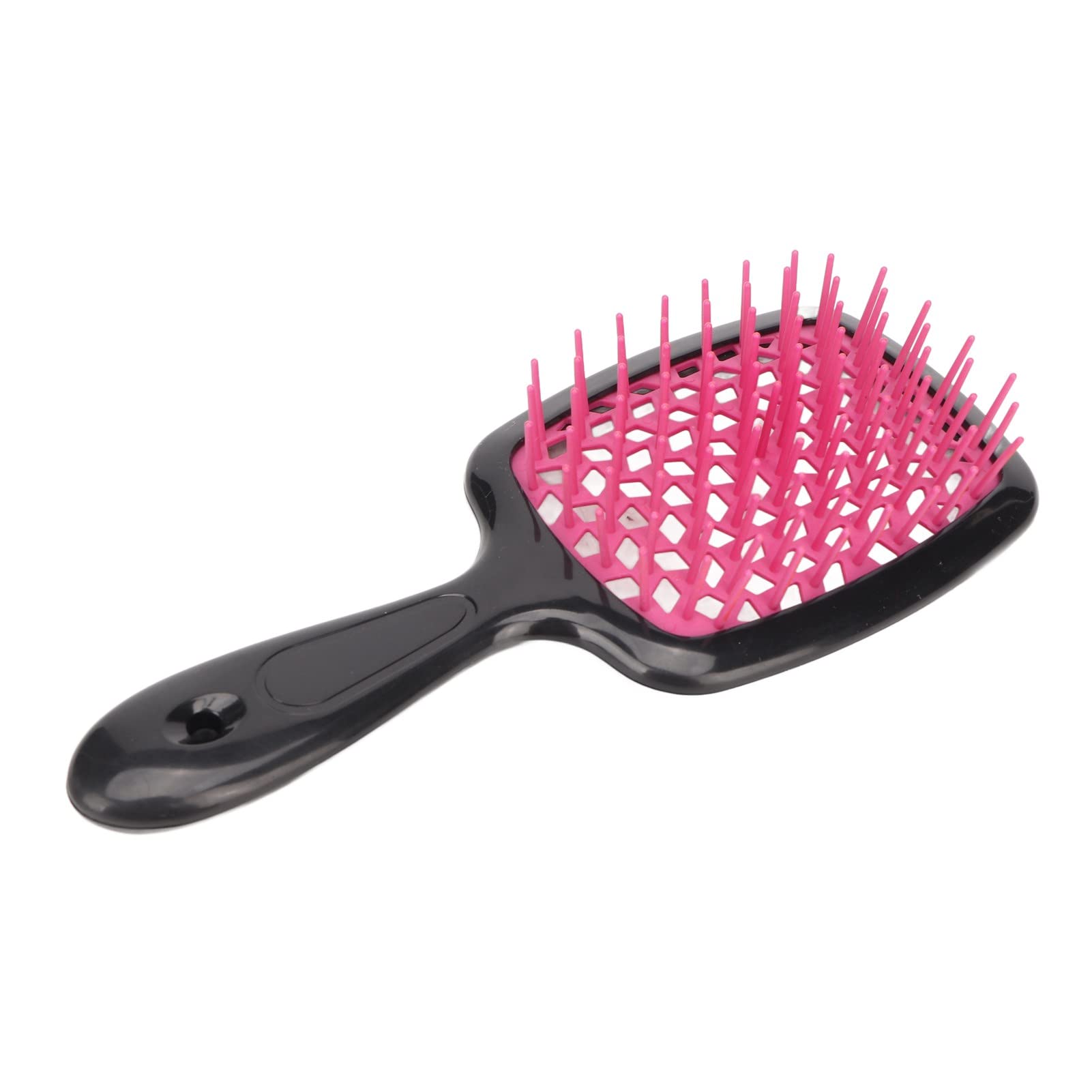 EXCLUZO Vent Paddle Hair Brush with Mellow Teeth - Detangling & Massaging Hairbrush for Wet & Dry Hair - Professional Ergonomic Design for Blow Drying (Rose Red) - Perfect for Salon, Home & Travel Use
