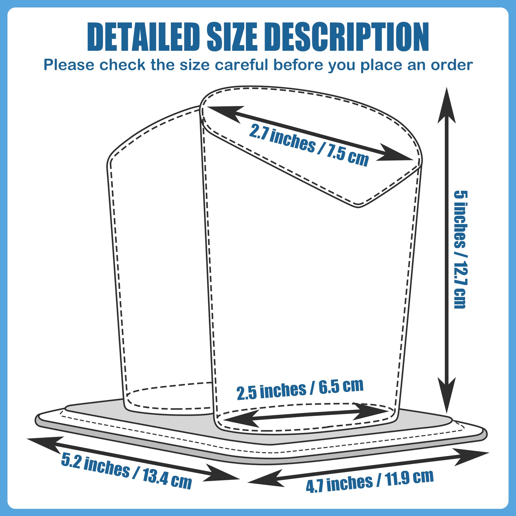 bvya Double Eyeglasses Holder - Soft Plush Lined Stand for Eyeglass Protection | Perfect for Home, Office & Travel Organization