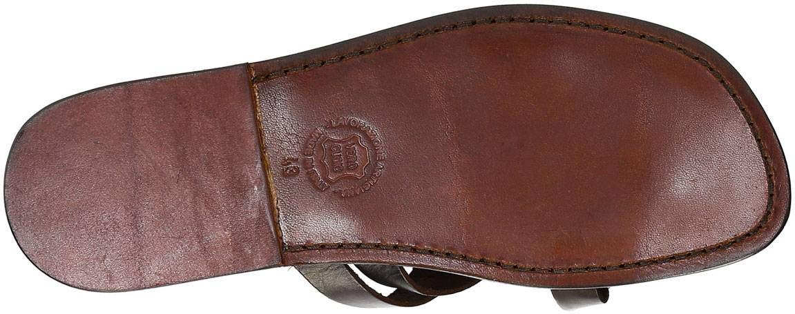 Handmade Men's Leather Slippers by Gianluca - Premium Italian Crafted Comfort for Home & Lounge Wear