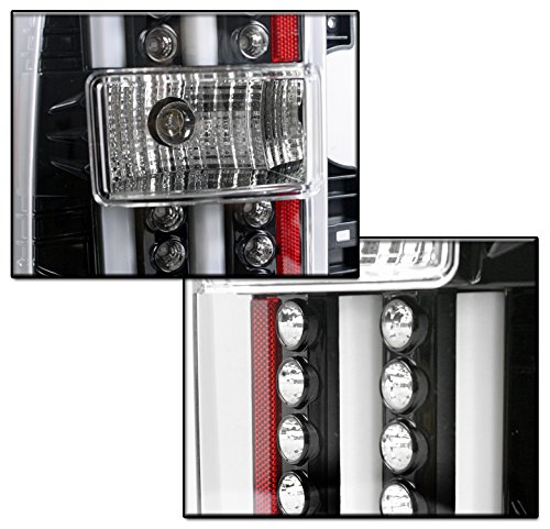 LED Tail Brake Lights Lamps - Black Replacement for 2015-2020 Chevy Suburban & Tahoe - Enhanced Visibility & Safety for Night Driving & Off-Road Adventures