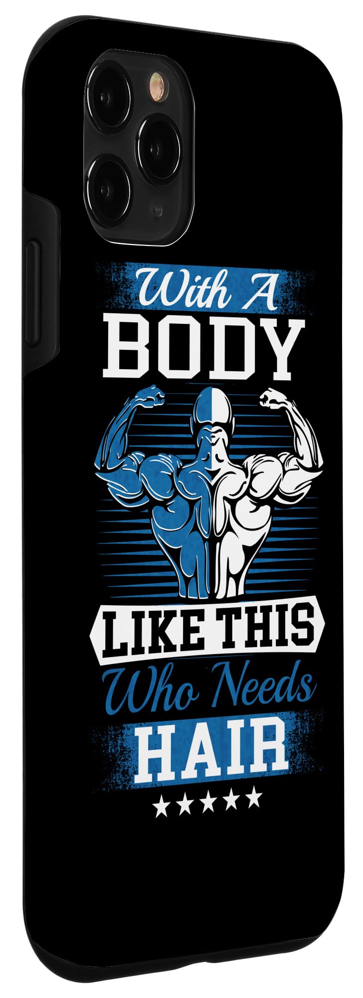 iPhone 11 Pro Case - Durable Fitness & Bodybuilding Phone Cover for Gym Workouts - Perfect for Weightlifting, CrossFit & Senior Bodybuilders