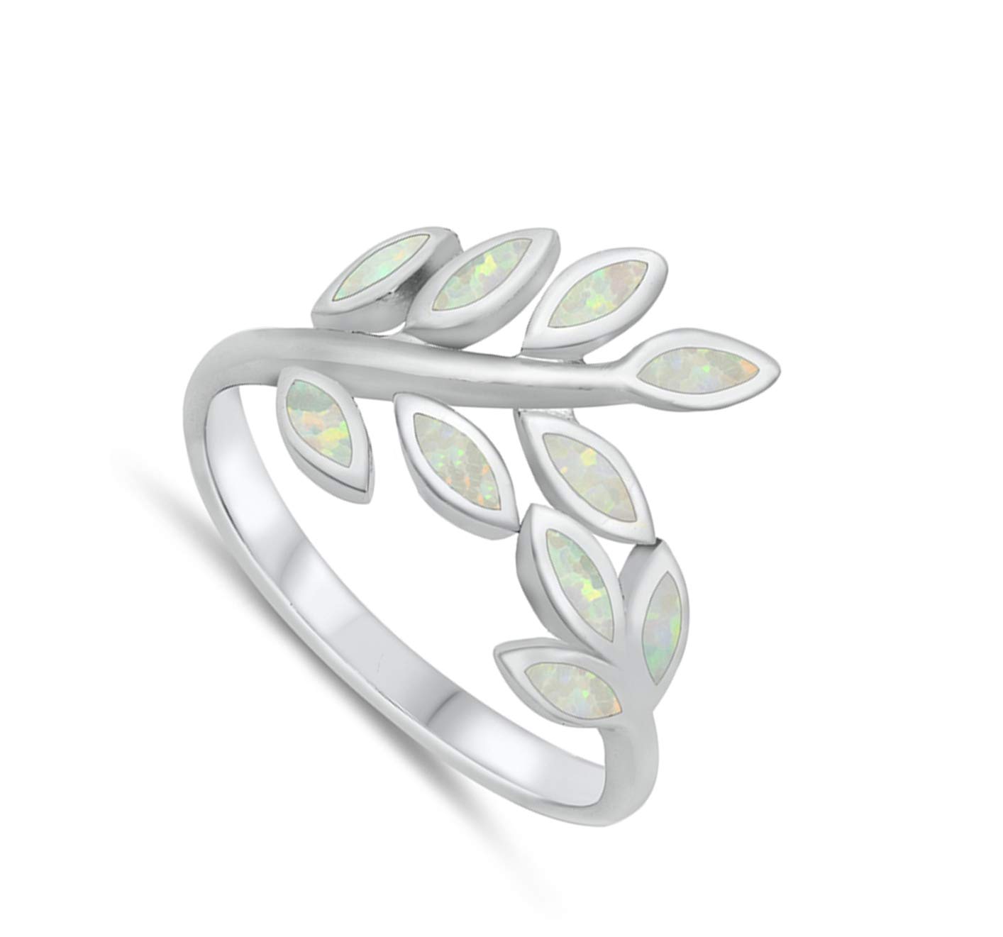 Sterling Silver Leaf Ring for Women - Elegant Nature-Inspired Jewelry for Everyday Wear & Gifting | Adjustable Sizes Available
