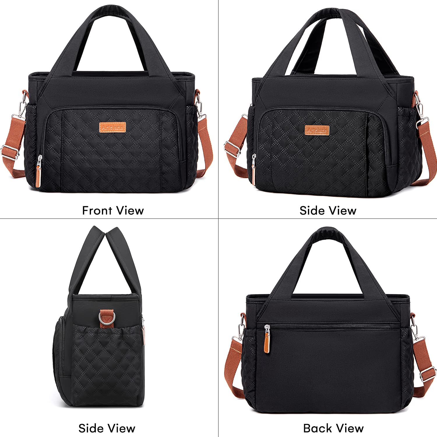 Artelaris Insulated Lunch Bag for Women - Large Leakproof Cooler Tote for Work, School & Picnics | BPA-Free Thermal Lunch Box with Adjustable Shoulder Strap | Perfect for Office, Commuting & Outdoor Activities