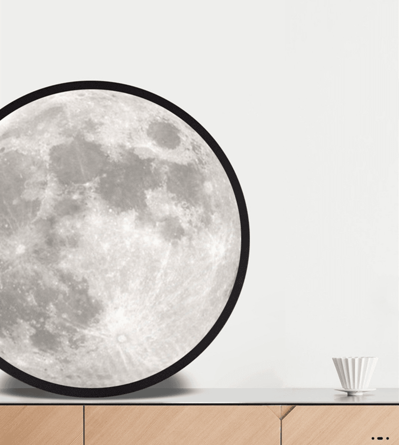 Moon Mirror Lamp - 3D Illusion Night Light for Bedroom, Nursery & Home Decor - Perfect for Kids, Adults & Gifts (White) | Creates Magical Moonlight Ambiance for Relaxation & Sleep