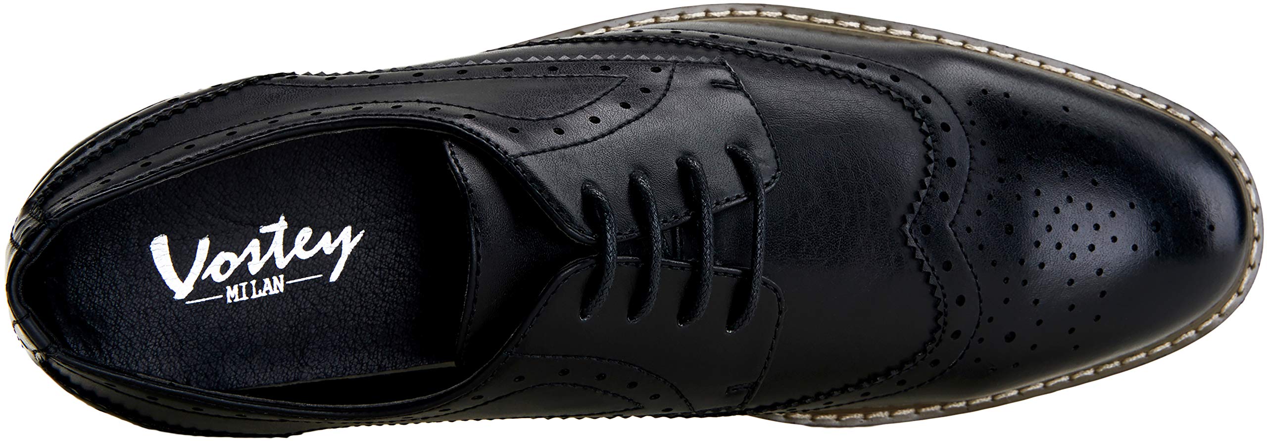 Vostey Men's Oxford Dress Shoes - Classic Business Formal Leather Derby Shoes for Office, Wedding & Special Occasions