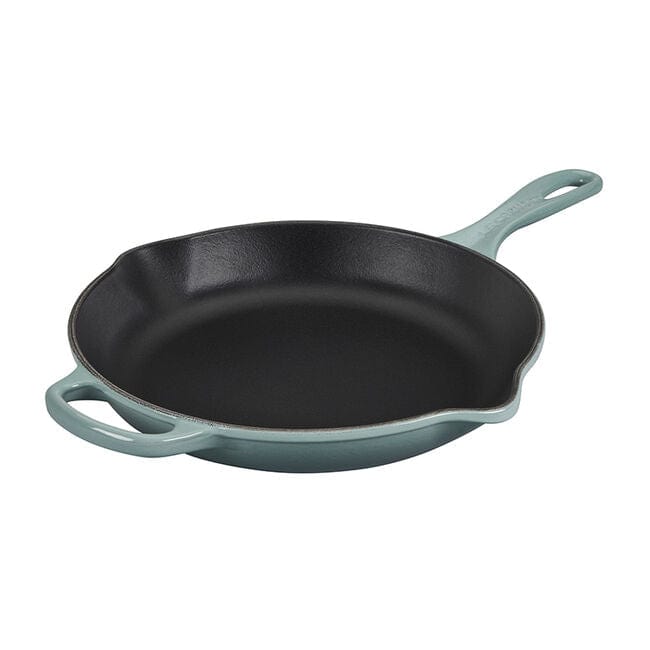 Le Creuset 10-Inch Cast Iron Skillet - Premium Enameled Cookware for Searing, Baking & Frying - Perfect for Stovetop, Oven & Outdoor Cooking