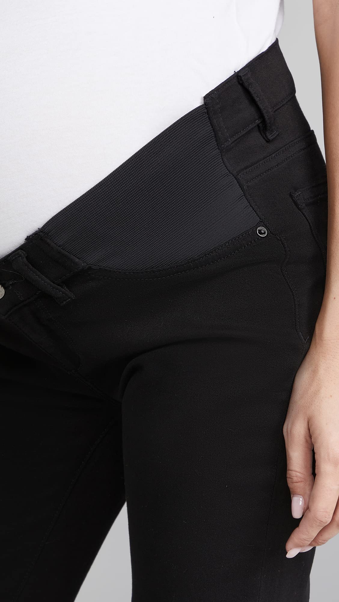 DL1961 Women's Patti Straight Maternity Ankle Jeans - Stretch Denim Pants for Pregnant Women | Comfortable Everyday Wear for Work & Casual Outfits