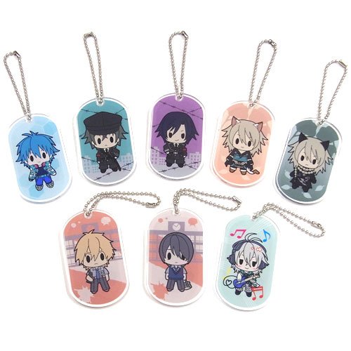 D4 Nitroplus Chiral Acrylic Strap Collection Box - 8 Pieces Set for Anime Figures, Cosplay & Keychains | Perfect for Collectors, Gift Giving & DIY Customization