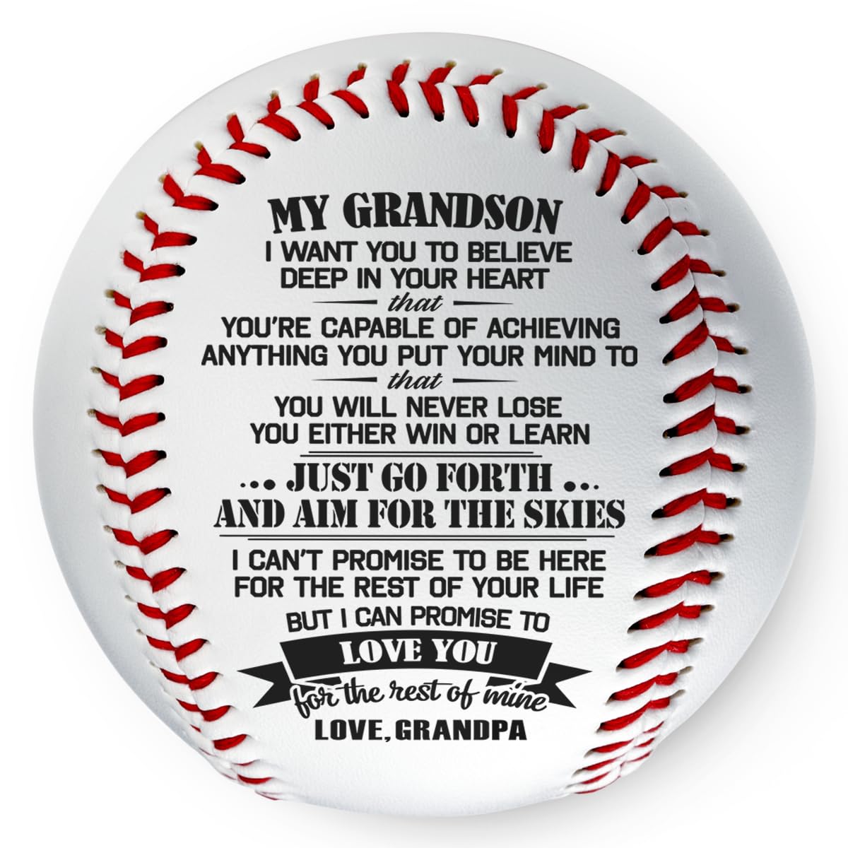 Personalized Baseball Gifts for Men & Kids - Custom Engraved Birthday, Graduation Presents for Grandson from Grandparents - Unique Teen Boy & Men's Gift Ideas for Baseball Lovers - Perfect for Birthdays, Father's Day & Special Occasions