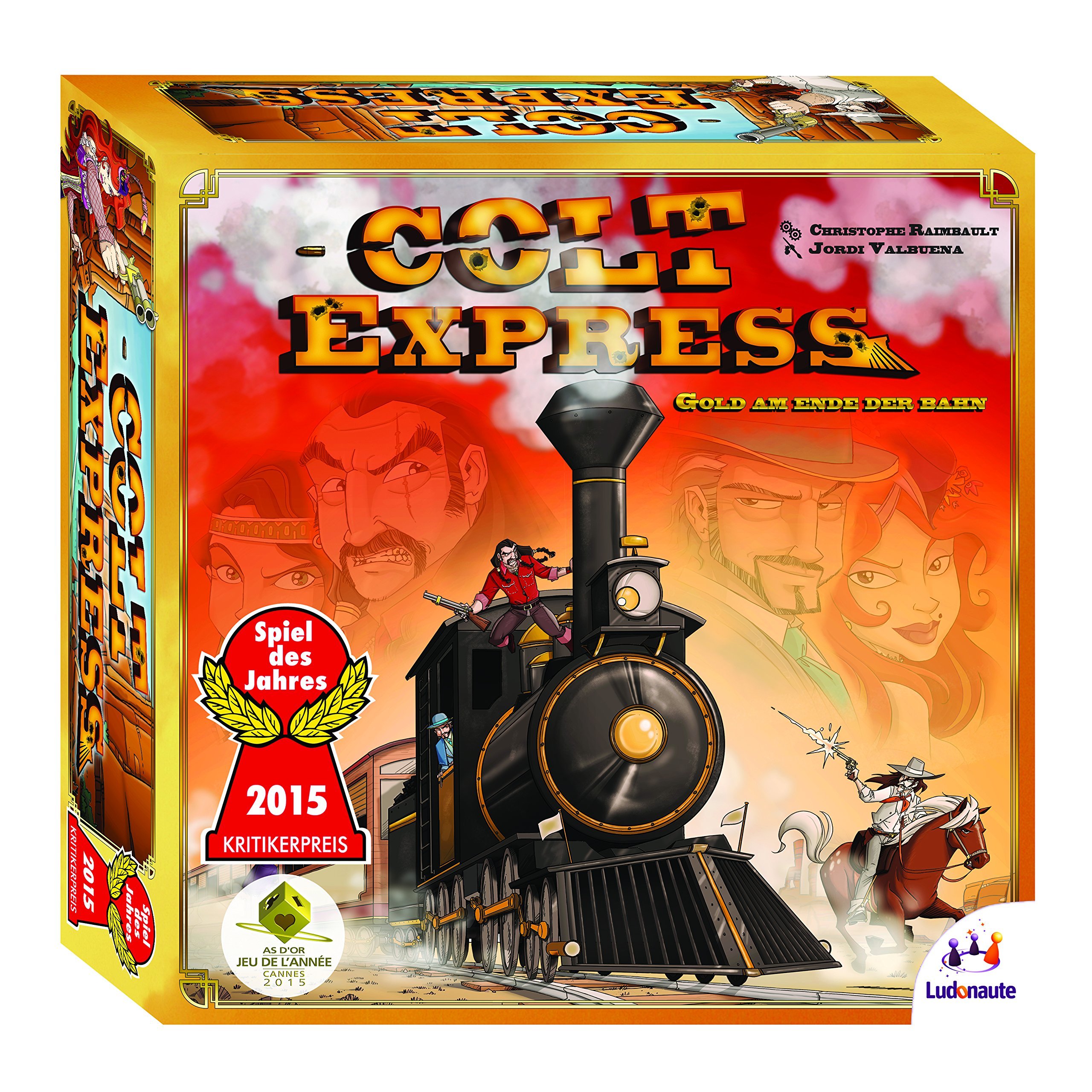 Colt Express Board Game by Asmodee - Wild West Train Heist Strategy Game for Family & Friends - Perfect for Game Nights & Parties