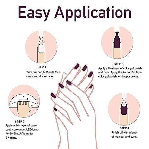 15ml Eggshell Gel Nail Polish - Soak Off UV/LED Nail Gel for Salon & DIY Home Manicure | Long Lasting Nail Art for Parties, Weddings & Special Occasions