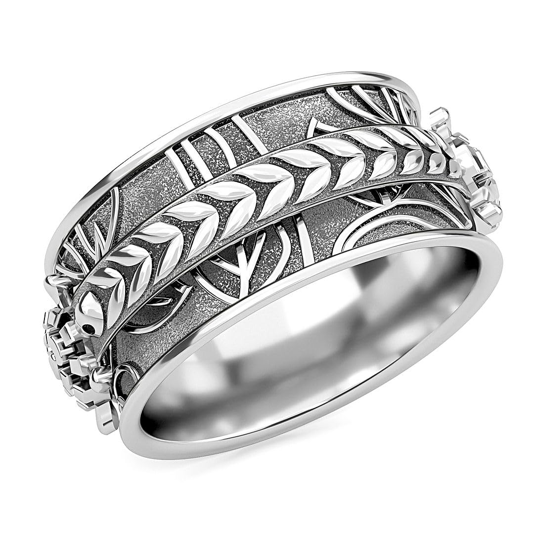925 Sterling Silver Mom Spinner Ring for Women - Elegant Spinning Band Jewelry Gift for Mother's Day, Birthday & Anniversary | Perfect for Everyday Wear, Special Occasions & Heartfelt Gifting